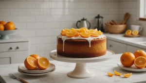 gateau à l'orange avec huile