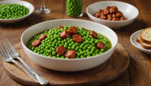 petits pois au chorizo