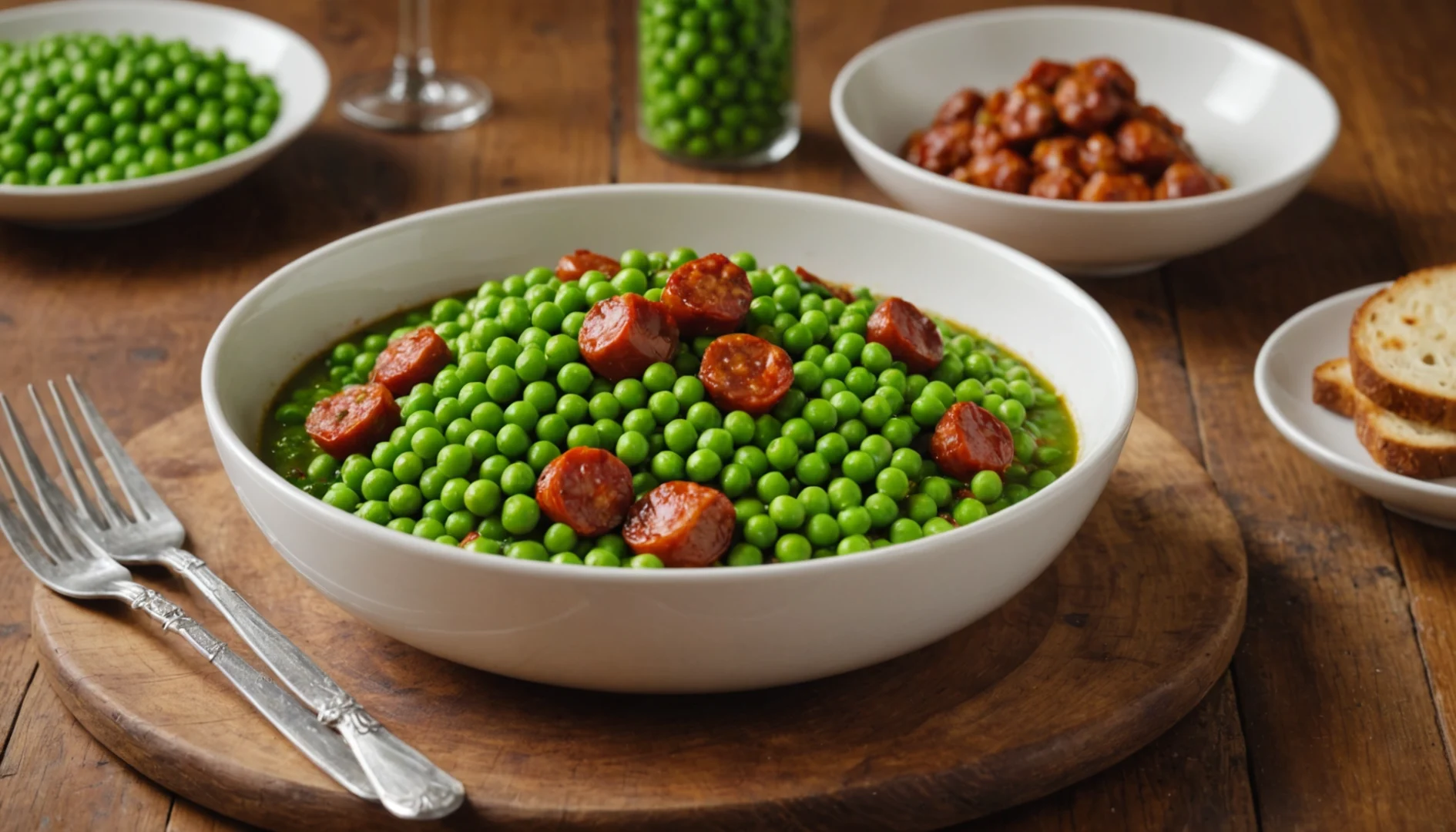 petits pois au chorizo