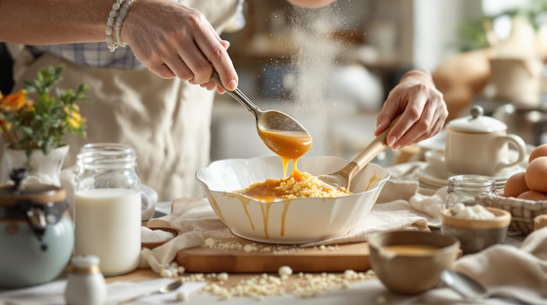 gâteau de semoule au caramel sans four