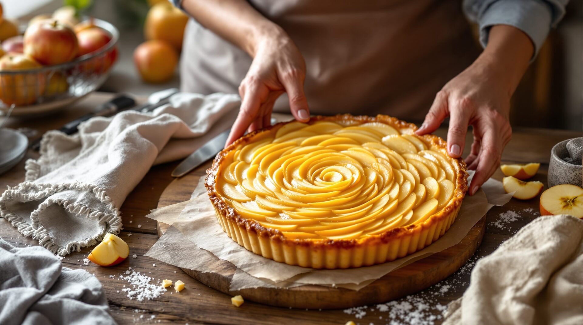 tarte pommes coing