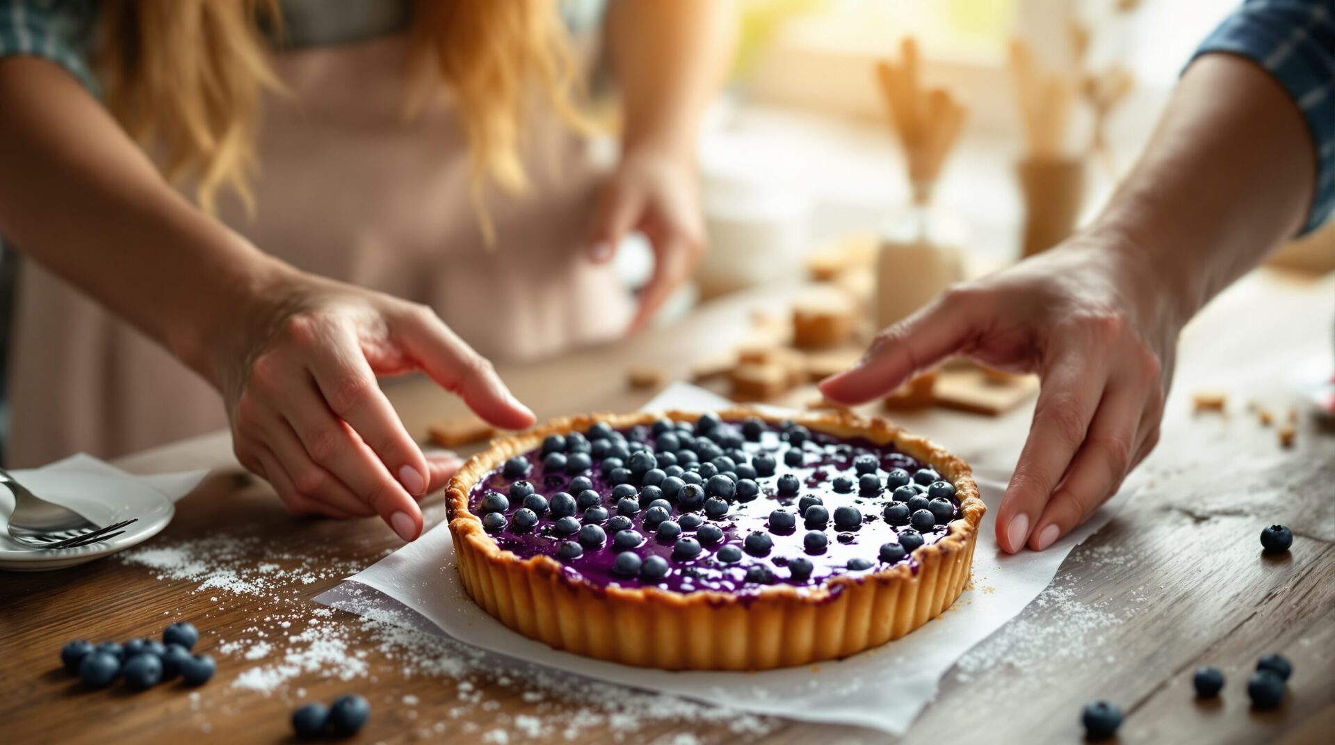 tarte aux myrtilles
