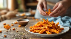 frites de patates douces