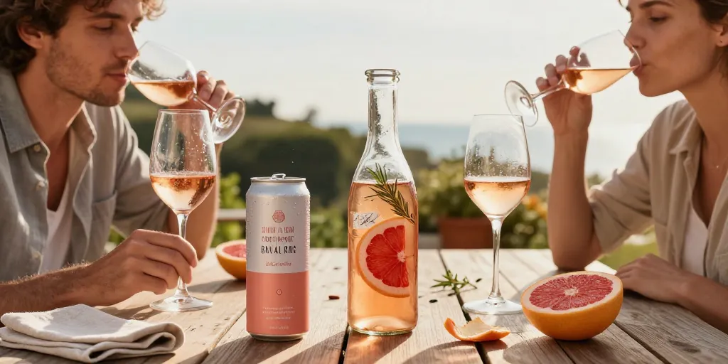 vin pamplemousse rosé