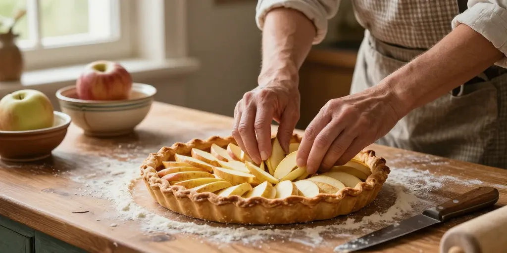 tarte aux pommes à l'ancienne